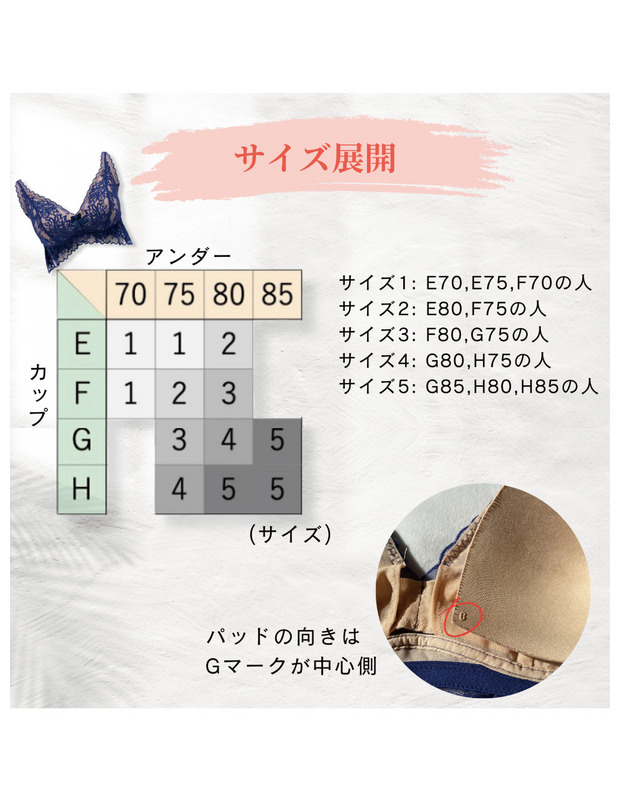 Bustyレーシィノンワイヤーブラ 詳細画像 オレンジ 1