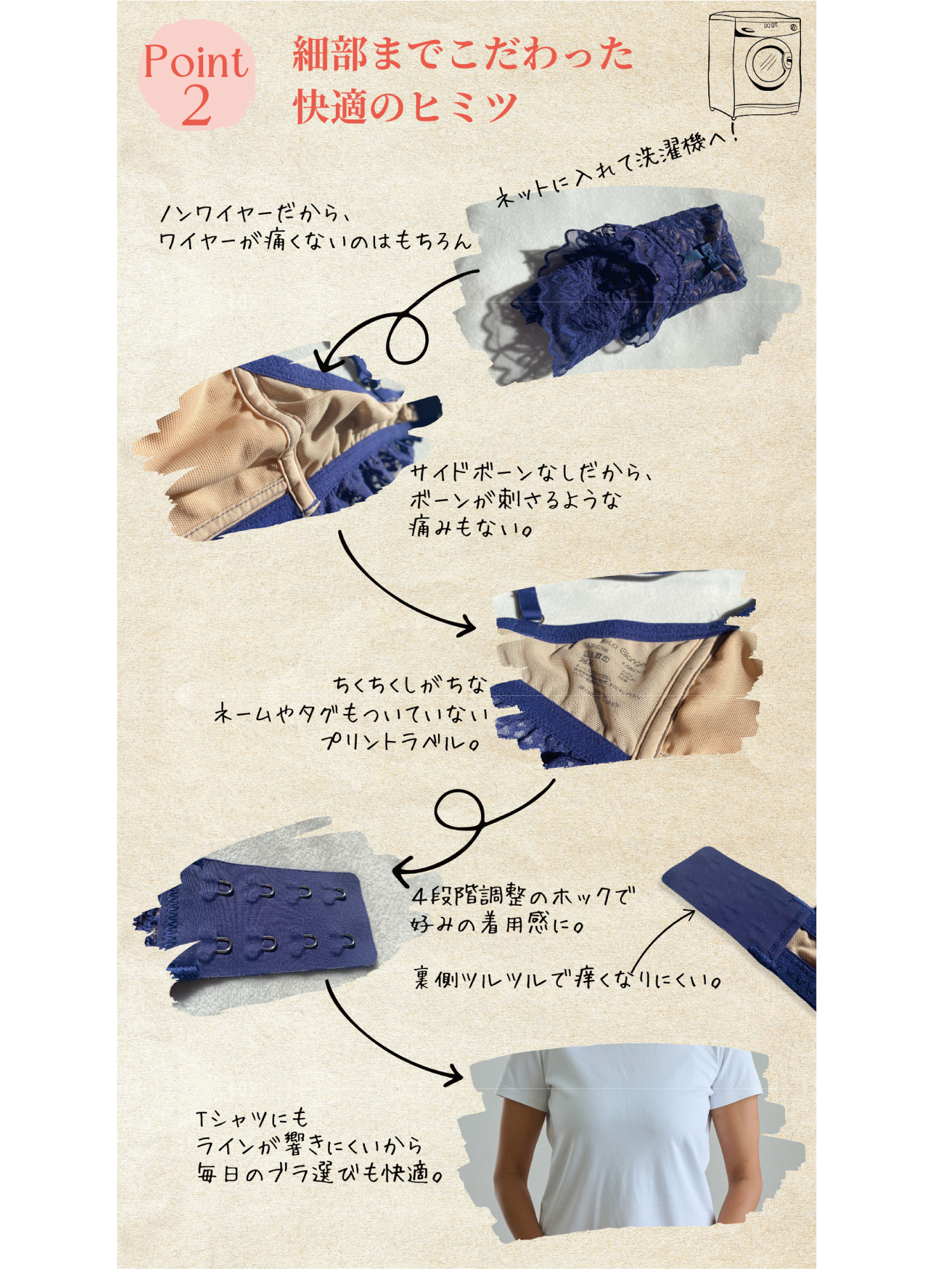 Bustyレーシィノンワイヤーブラ｜LaLa Glange公式サイト｜ララ