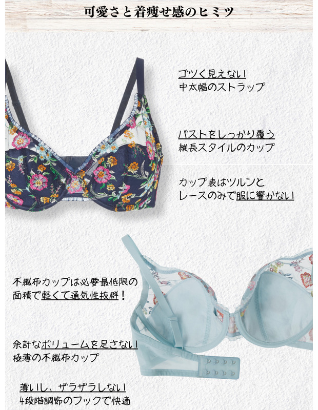 New Marry'sプランジブラ 詳細画像 ネイビー 4